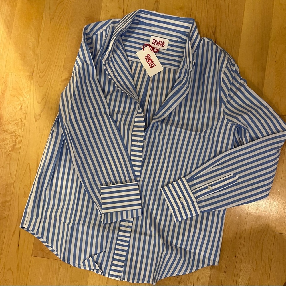 NWT SOLID & STRIPED - The Lauren Shirt